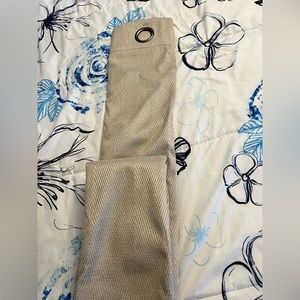 Beige black out curtain panels. NWOT